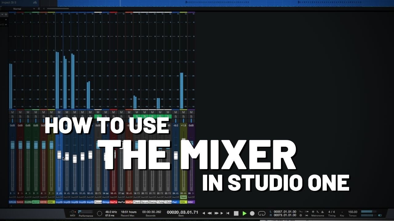 Как использовать микшер в Studio One | PreSonus