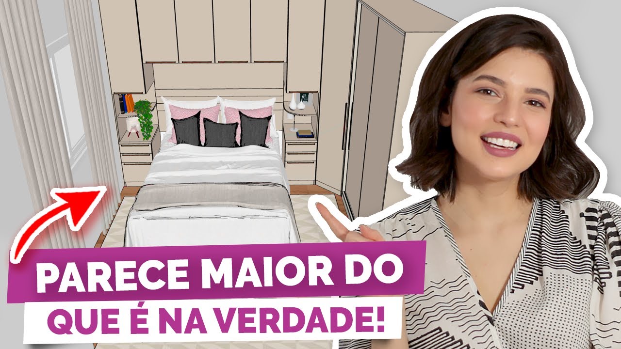 COMO MOBILIAR QUARTO PEQUENO (com móveis modulados)  | #DicaDaPâ