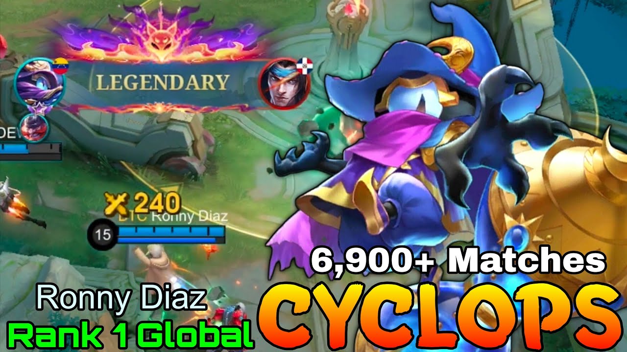 6,900+ Matches Cyclops Legendary Jungler - Top 1 Global Cyclops by Ronny Diaz - Mobile Legends
