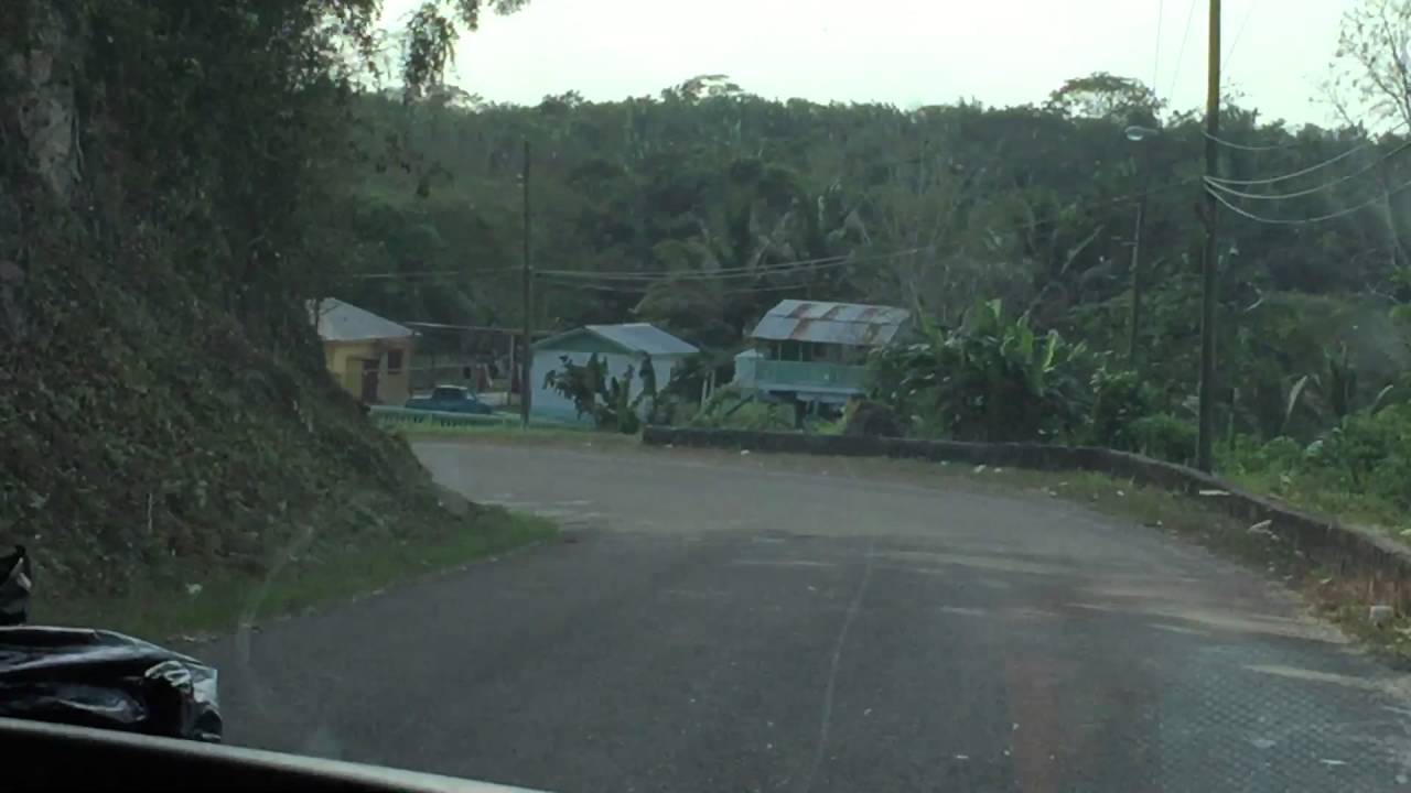 Driving through the Hills of Belize near San Ignacio