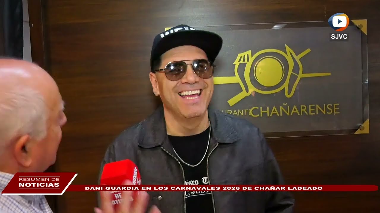 Nota con Dani Guardia en los Carnavales 2026 de Chañar Ladeado cantando en Italiano