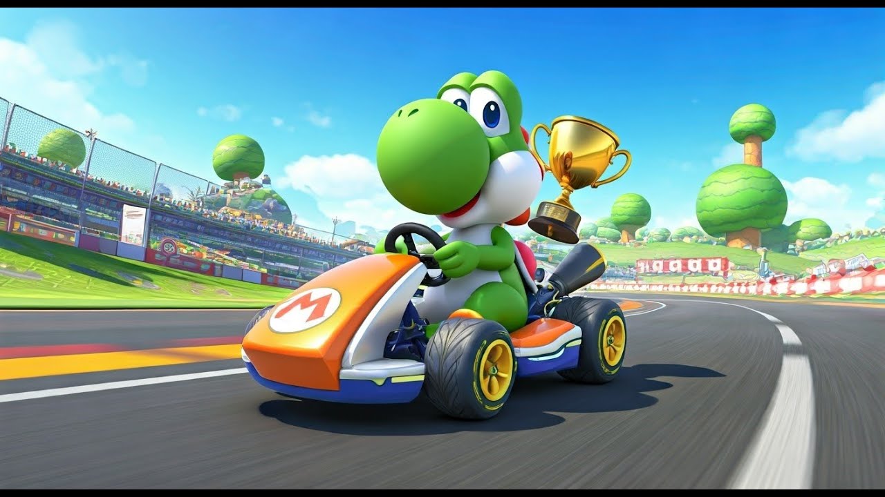 Mario Kart 8 Deluxe - Yoshi Egg Cup as Yoshi