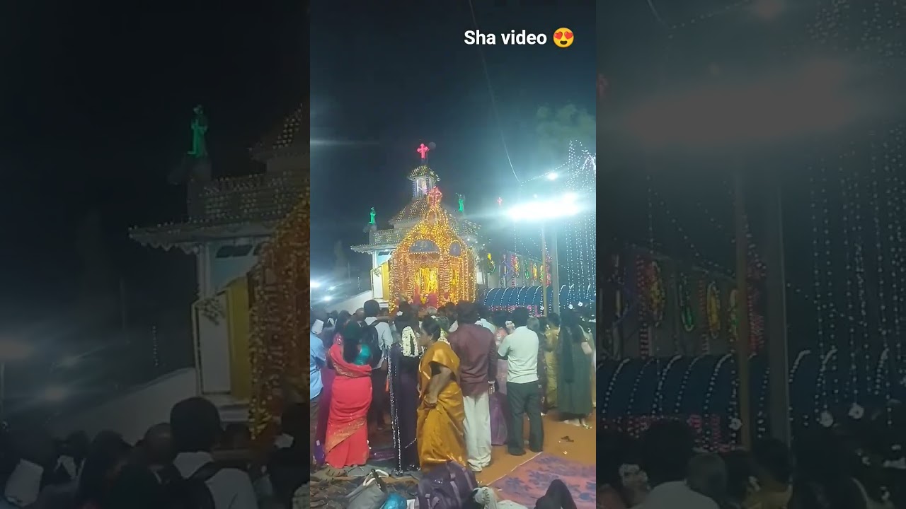 மணல் மாதா கோவில் திருவிழா சப்பரபவனி 🙏😊/#music #christian #matha #festival #manalmatha