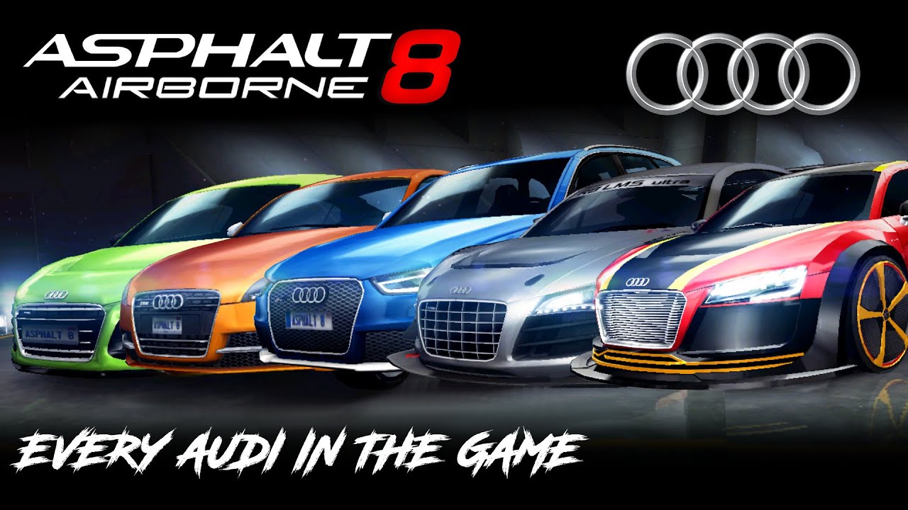 Asphalt 8: Full Audi Showcase (Every Car in-game)