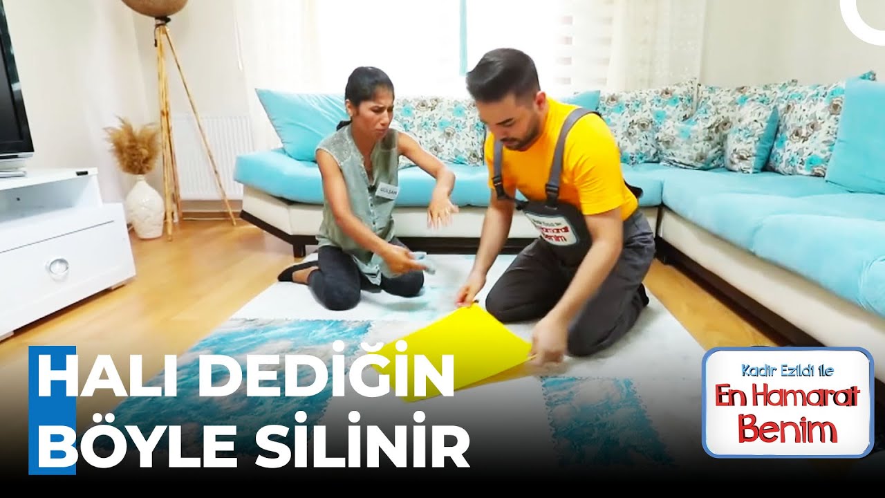 Gülşah ve Kadir'den Halı Silme Şov - En Hamarat Benim 16. Bölüm