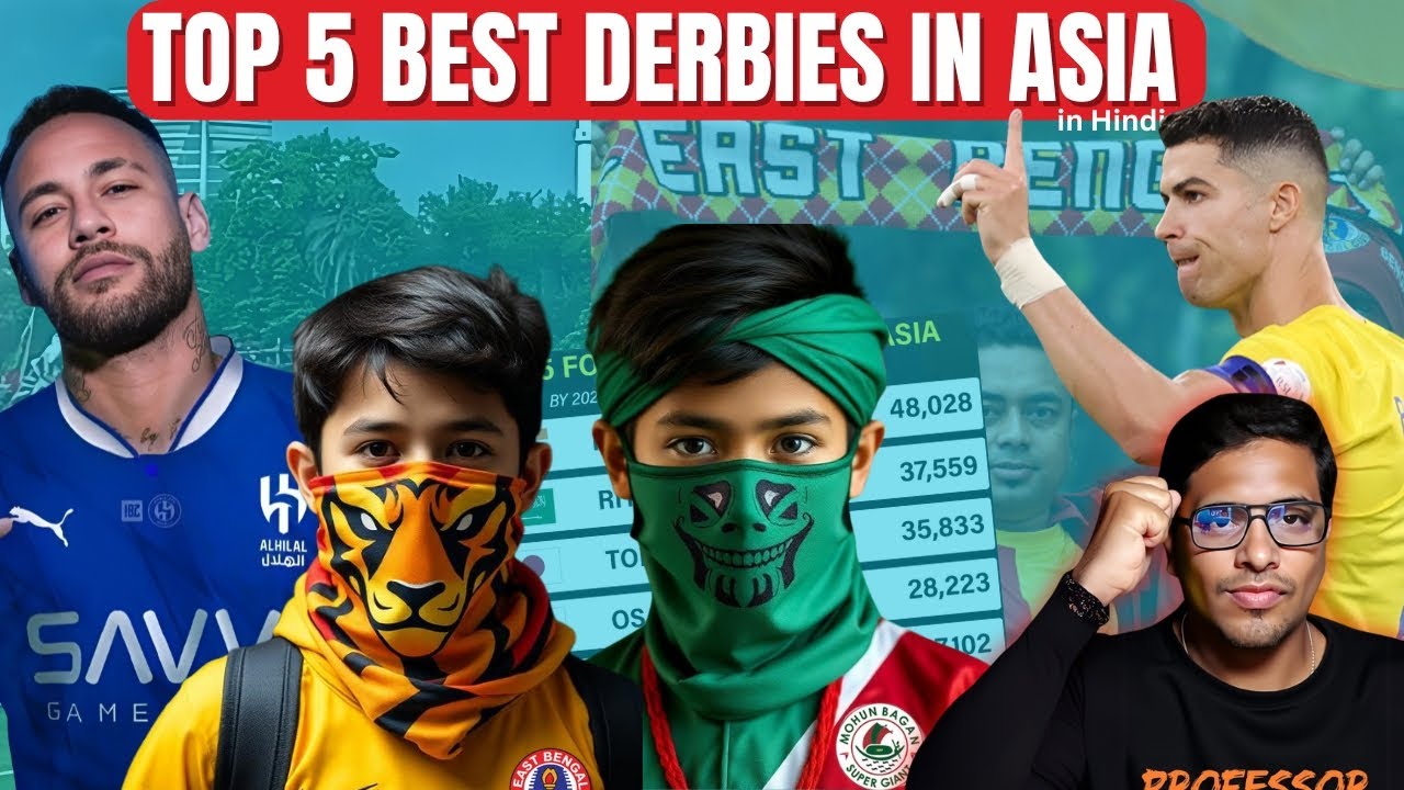 🔴 Top 5 Asia&rsquo;s BEST & Craziest Football Derbies! Must-Watch Football Rivalries ft MBSG & EBFC