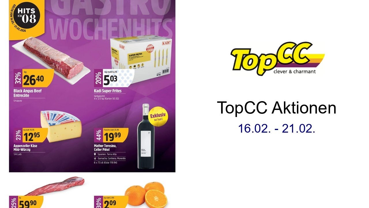 TopCC Aktionen 16.02. - 21.02.