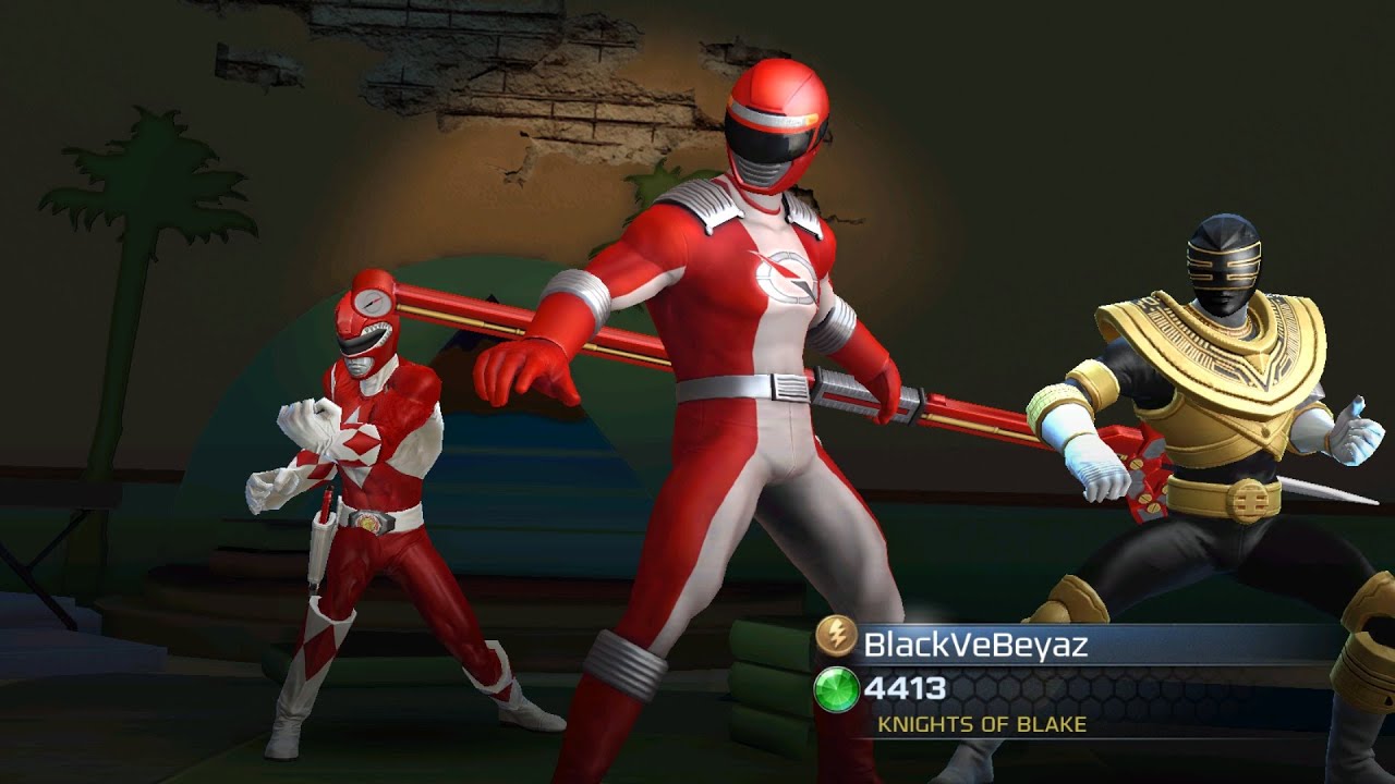 Геймплей за Мака Хартфорда в Overdrive Red, 2 Power Rangers Legacy Wars.