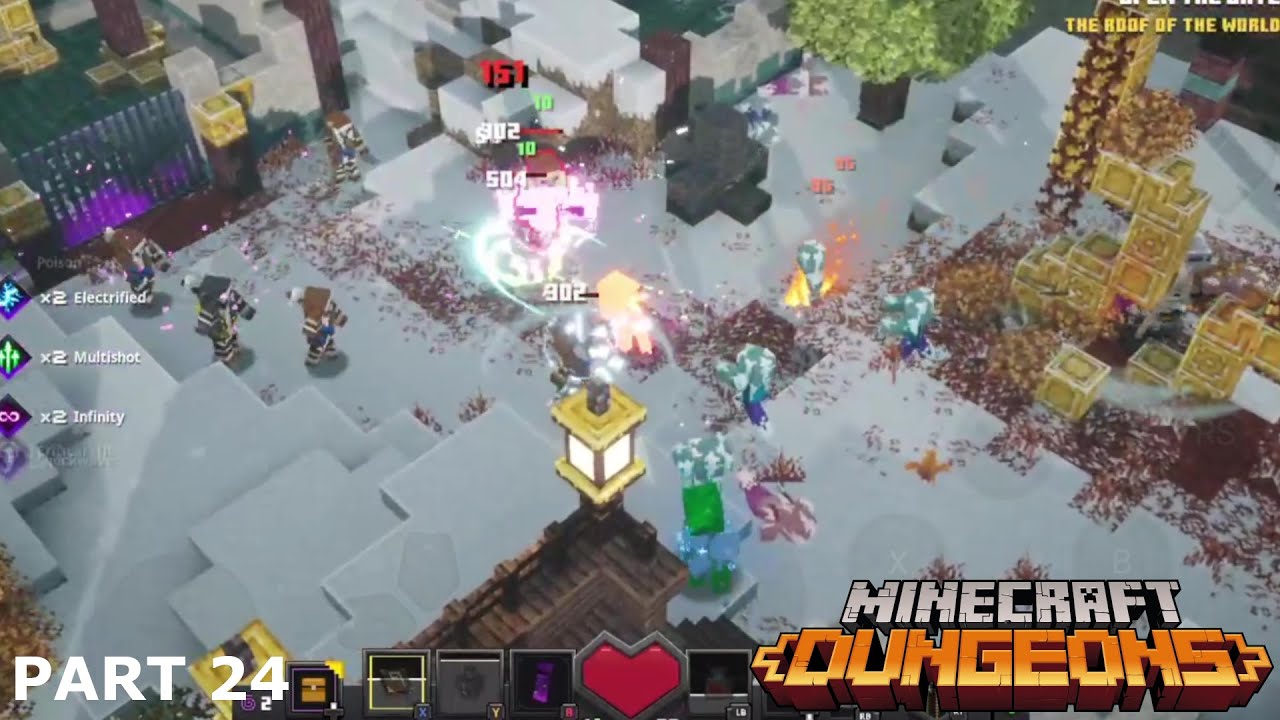 Minecraft Dungeons |Gameplay Walkthrough Part 24 |Windswept Peaks Mission ! Howling Peaks DLC