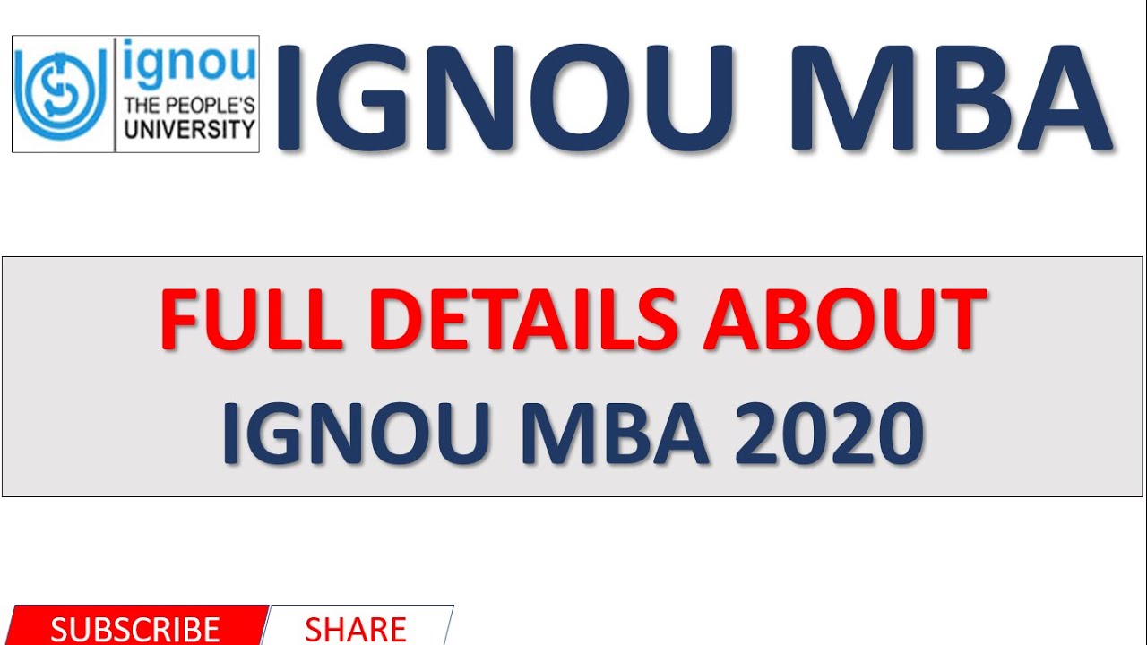 Full Details About IGNOU MBA 2020 | Entrance, Admission, Fees, Course Structure etc | By Zest Learn