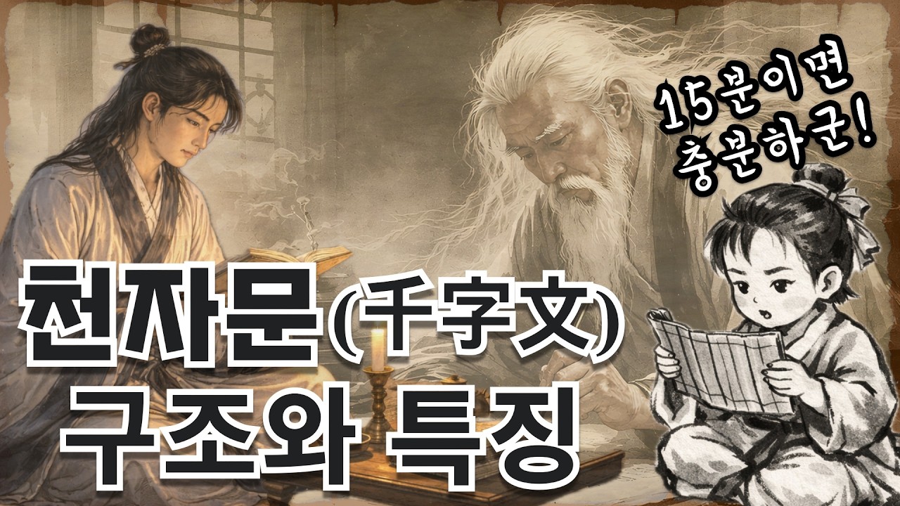 천자문(千字文) : 15분이면 구조와 내용의 특징 파악 완료!