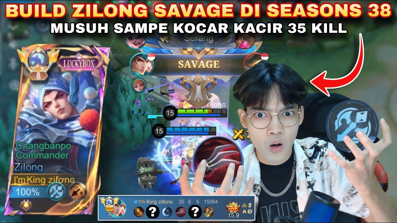 AKHIRNYA INILAH BUILD SAVAGE TERBARU ZILONG DI SEASON 38 | Mobile legends bang-bang
