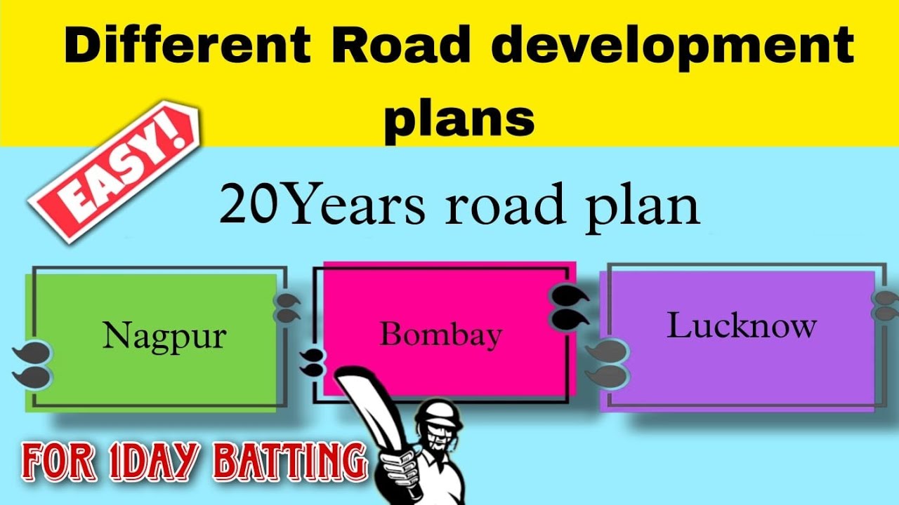 Different road development plans,Nagpur road plan,Bombay road plan,Lucknow plan#civilengineering