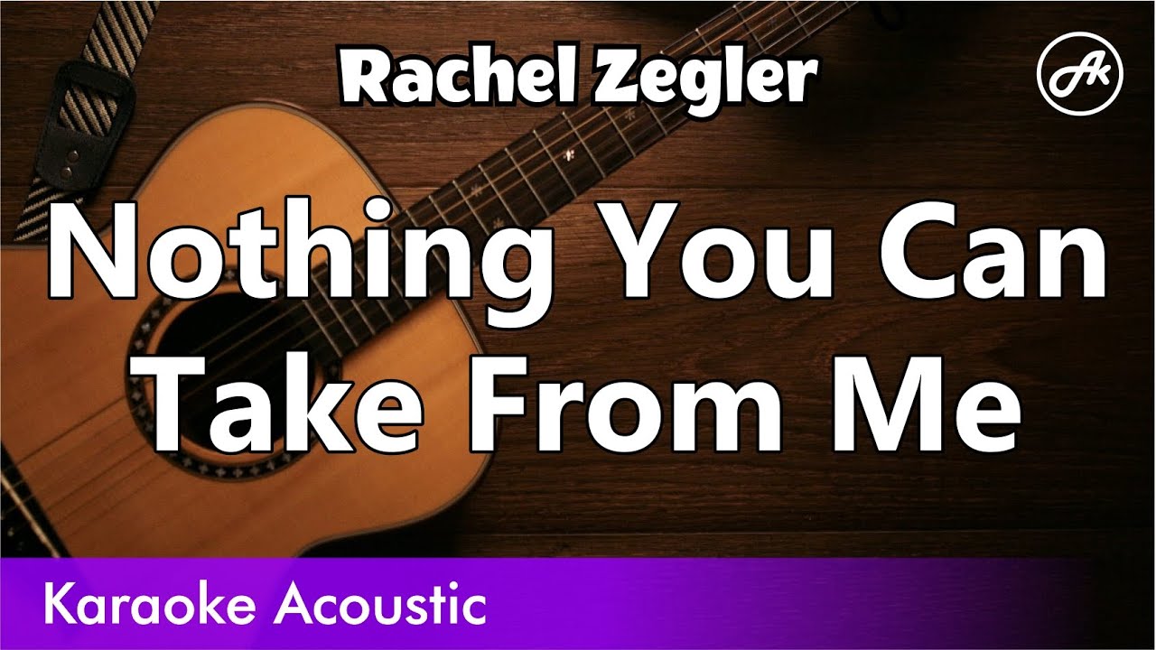 Rachel Zegler - Nothing You Can Take From Me (SLOW acoustic karaoke)