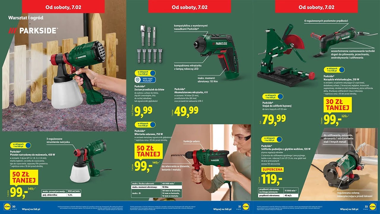 Najnowsza gazetka Parkside z Lidla od 7.02.2026 🛠️ Mega okazje na narzędzia! 🔥