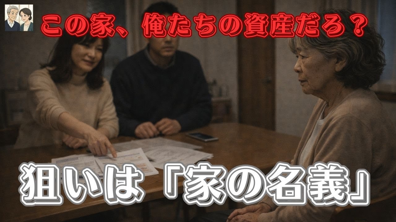 【実子の裏切り】実息子「この家、俺の名義に変えてよ」同居3ヶ月で本性を現した嫁と、親をATM扱いする息子の末路  | 大人の朗読