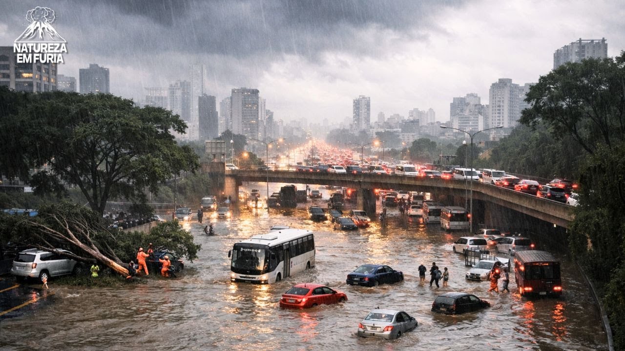 CAOS EM SP: Temporal Deixa Milhares no Escuro e Paralisa a Metrópole!