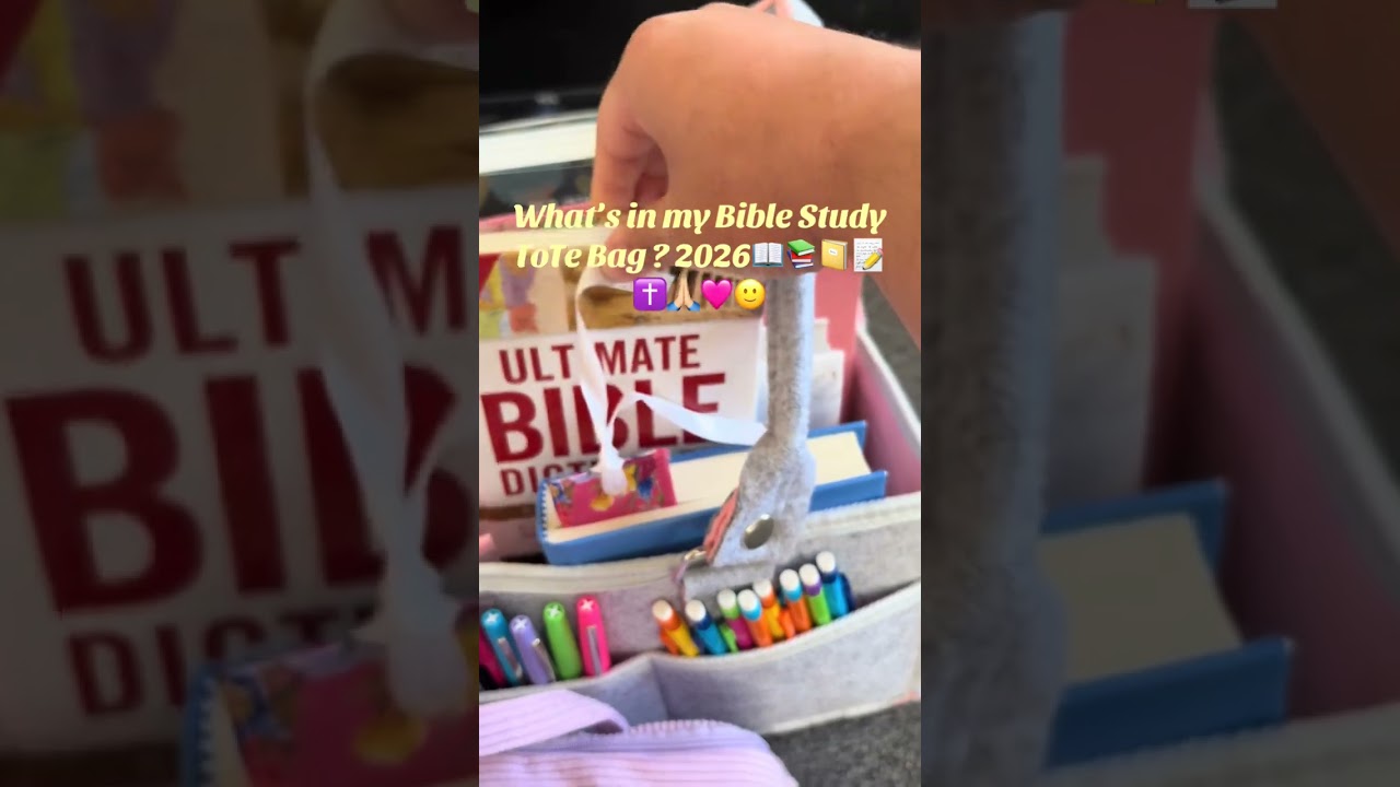 What’s in my Bible Study Tote Bag? 2026 📖📚📔🖊️✝️🙏🏼🩷🙂
