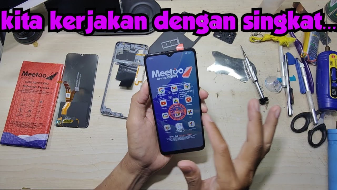 mengganti LCD OPPO A77S dengan singkat...