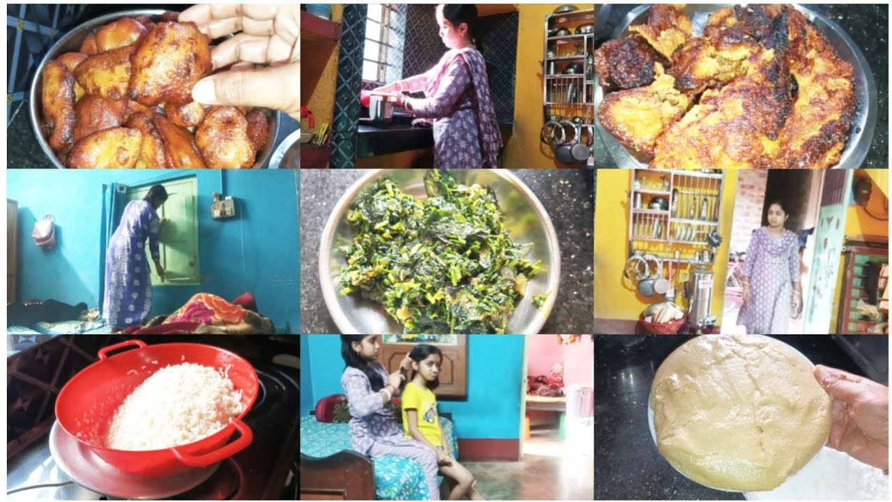 ব্যস্ত সকালের রুটিন💁 সকাল থেকে দুপুর পর্যন্ত এক নিঃশ্বাসে সমস্ত কাজ গুছিয়ে করে নিলাম✅দুই রকম পিঠে।।