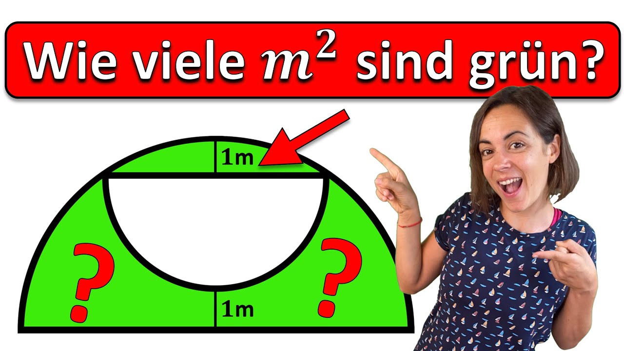 🚀🚀🚀 BERECHNE DIE GRÜNE FLÄCHE! | Mathe Rätsel Geometrie