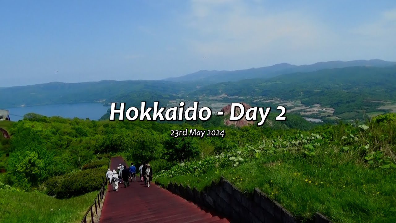 Hokkaido Day 2 of 8 🐻 Lake Toya, Usuzan ropeway and deck, Usu volcano, & Showa-Shinzan bear ranch.