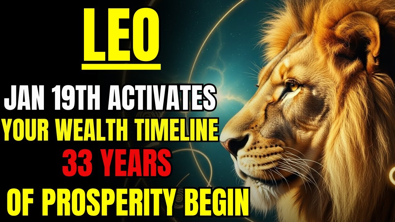 LEO 🤑 JAN 19th Activates Your Wealth Timeline — 33 Years of Prosperity Begin | Leo’s Future Vision
