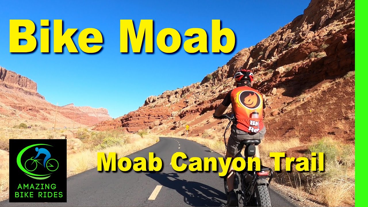 30 Minute Virtual Bike Ride | Moab Canyon Trail | Utah | Cycling Workout | Travel Video