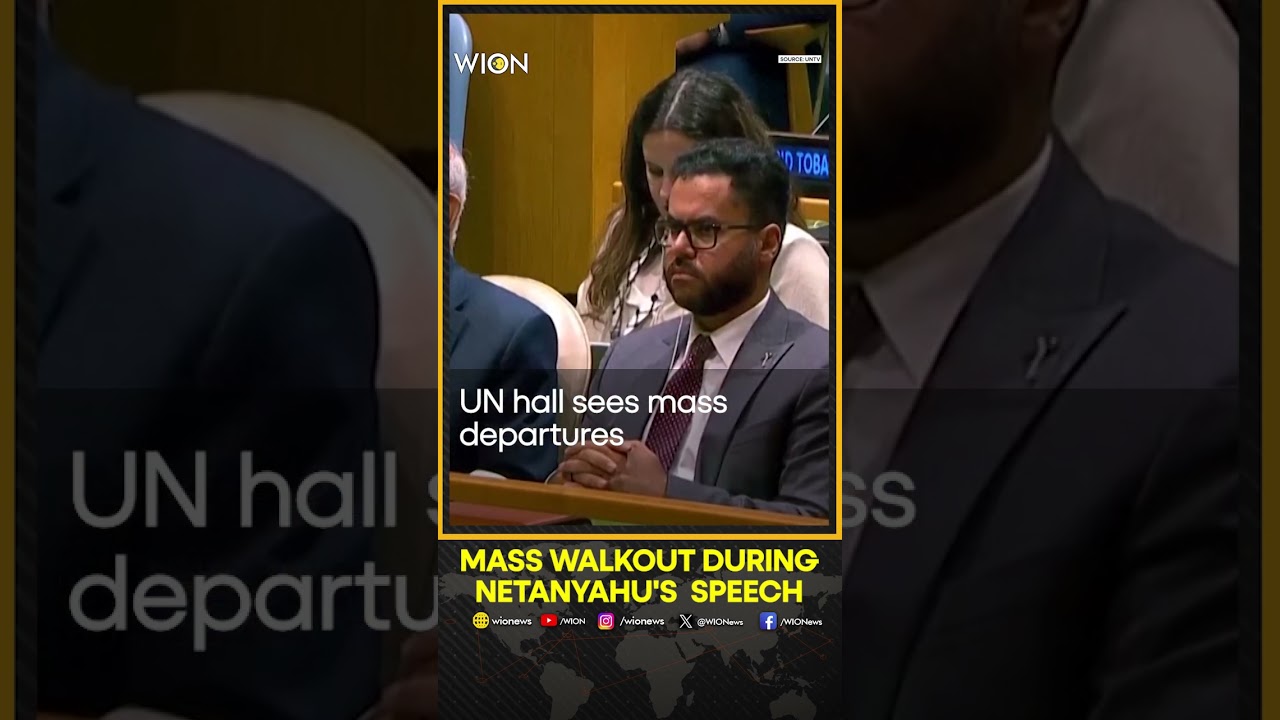 UNGA: Delegations Walk Out Ahead Of Netanyahu&rsquo;s Address | Shorts