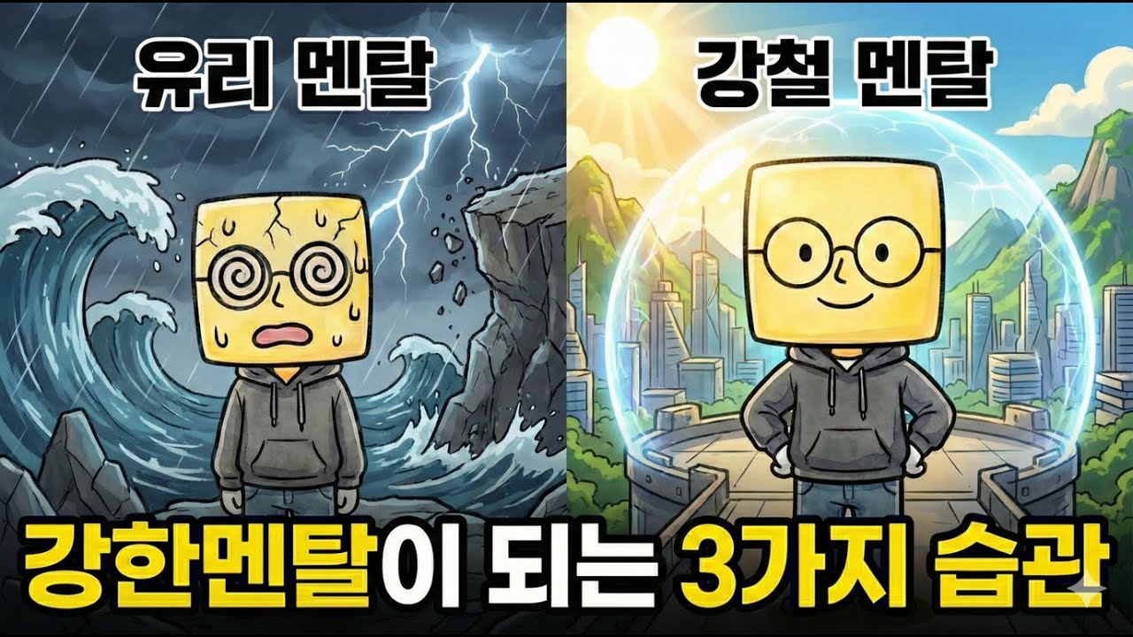 유리멘탈을 강한멘탈로 바꾸는 3가지