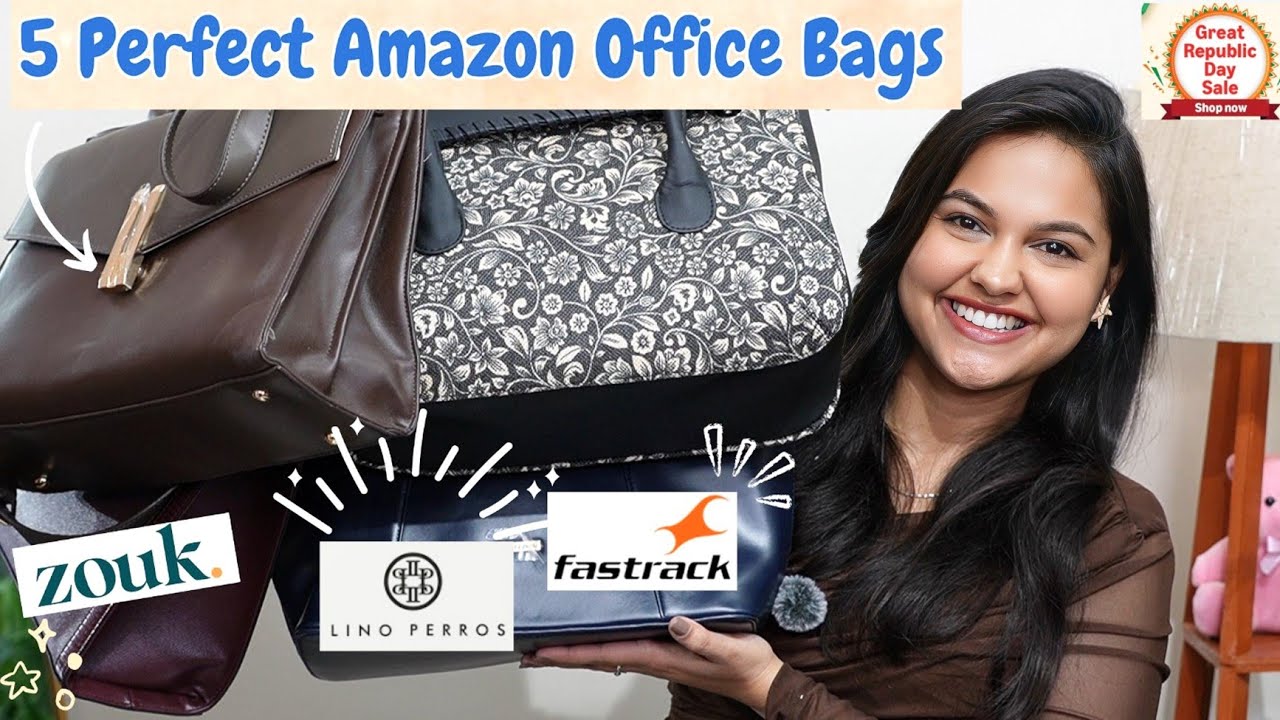 I Found Luxury Looking Bags on Amazon😱 Office Bags/ Tote Bags/ Laptop Bags Haul | Varsha Meghani 🥰