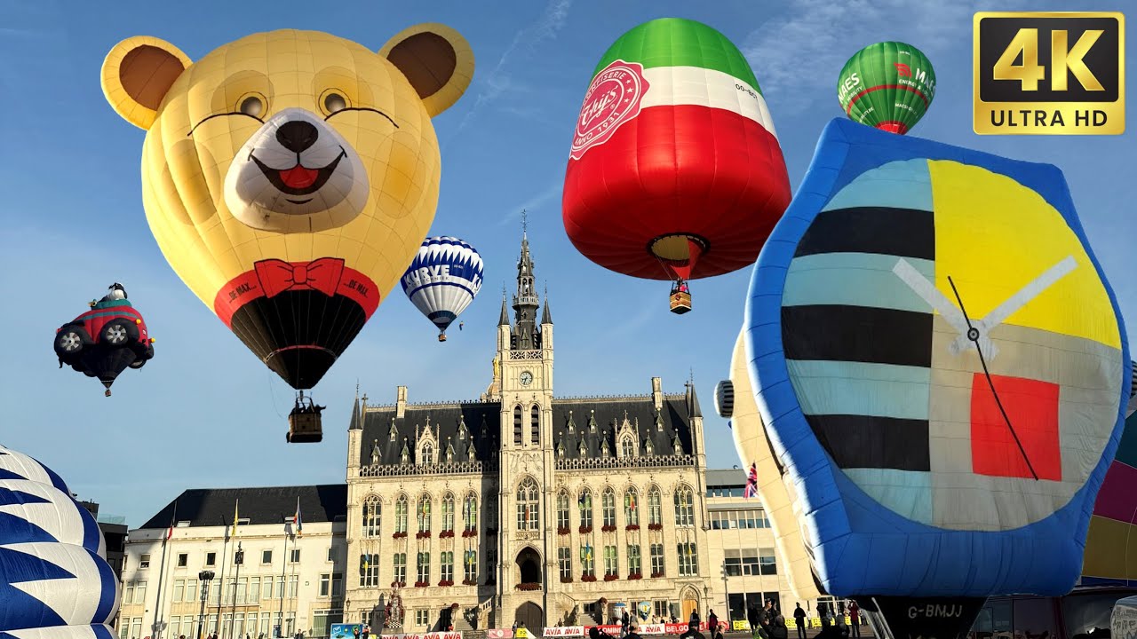MJ Ballooning | Saturday AM Launch | Sint-Niklaas Vredefeesten 2025 (4K UHD)
