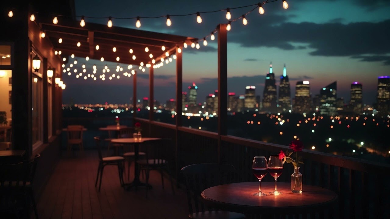 Elegant Rooftop Date Night | Romantic Dinner with Breathtaking Skyline Views