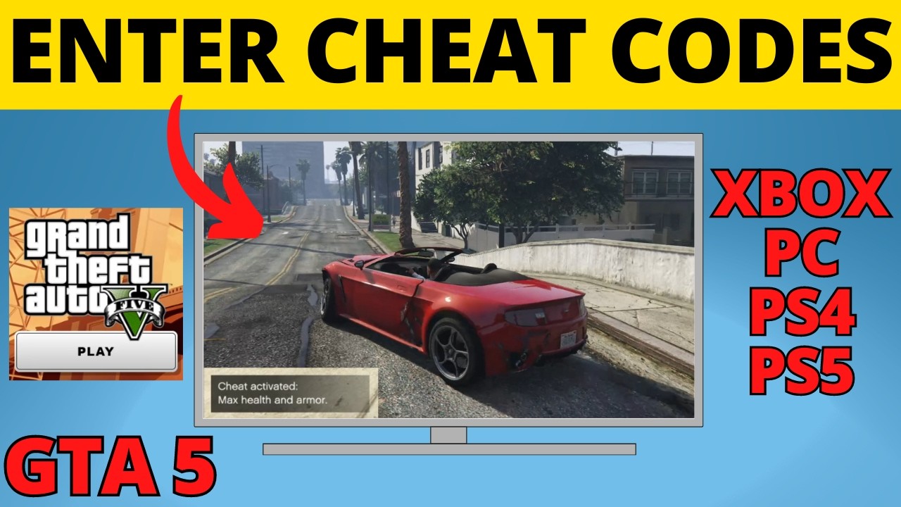 How to Enter Cheat Code in GTA 5 - PC, Xbox, PS5, PS4