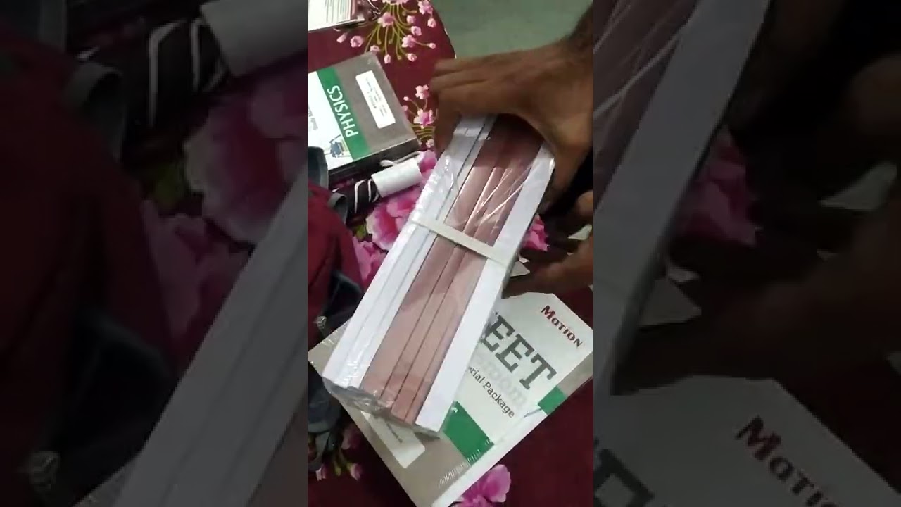 unboxing study materials of motion Institute kota