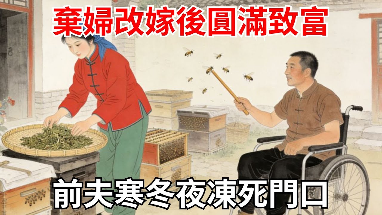 嫌她不能生，前夫一紙休書！她改嫁癱瘓獵戶，夫妻同心養蜂種藥，如今三子兩女皆成才。前夫家祖墳無人祭，寒冬夜凍死門口！#故事頻道#聽書#民間故事#說書#善有善報#爽文