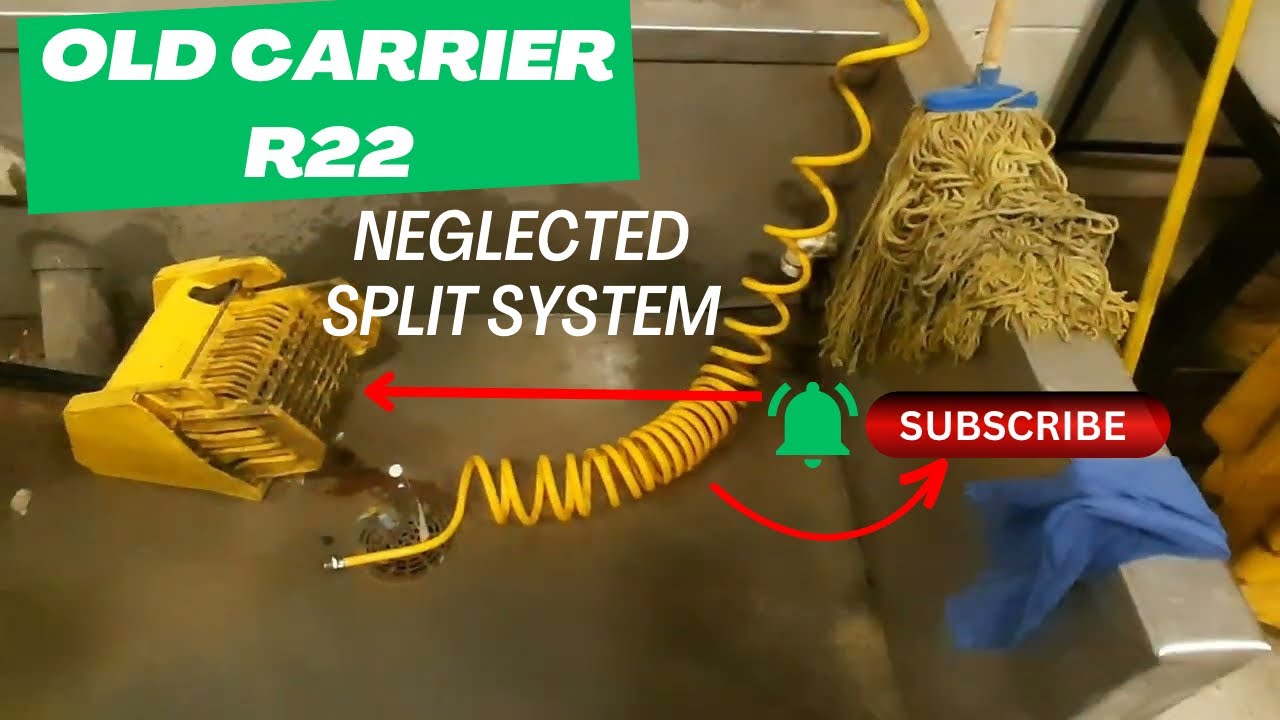 Old Neglected Carrier R22 Split System! #hvac #hvaclife #hvacr #commercialhvac #diagnosis #service