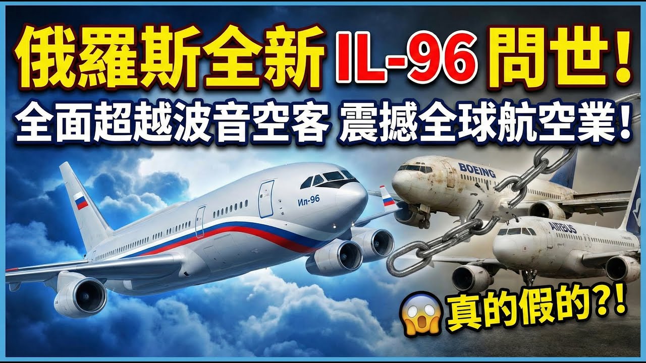 俄羅斯全新 IL-96 問世！全面超越波音空客，震撼全球航空業！