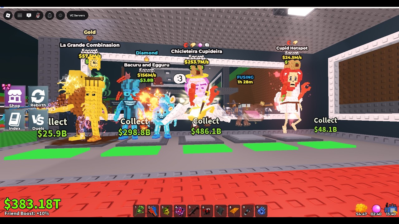 Steal A Brainrot valentines * i got cupid chicliteira with 4 traits doing 200m/s and la grande+more!