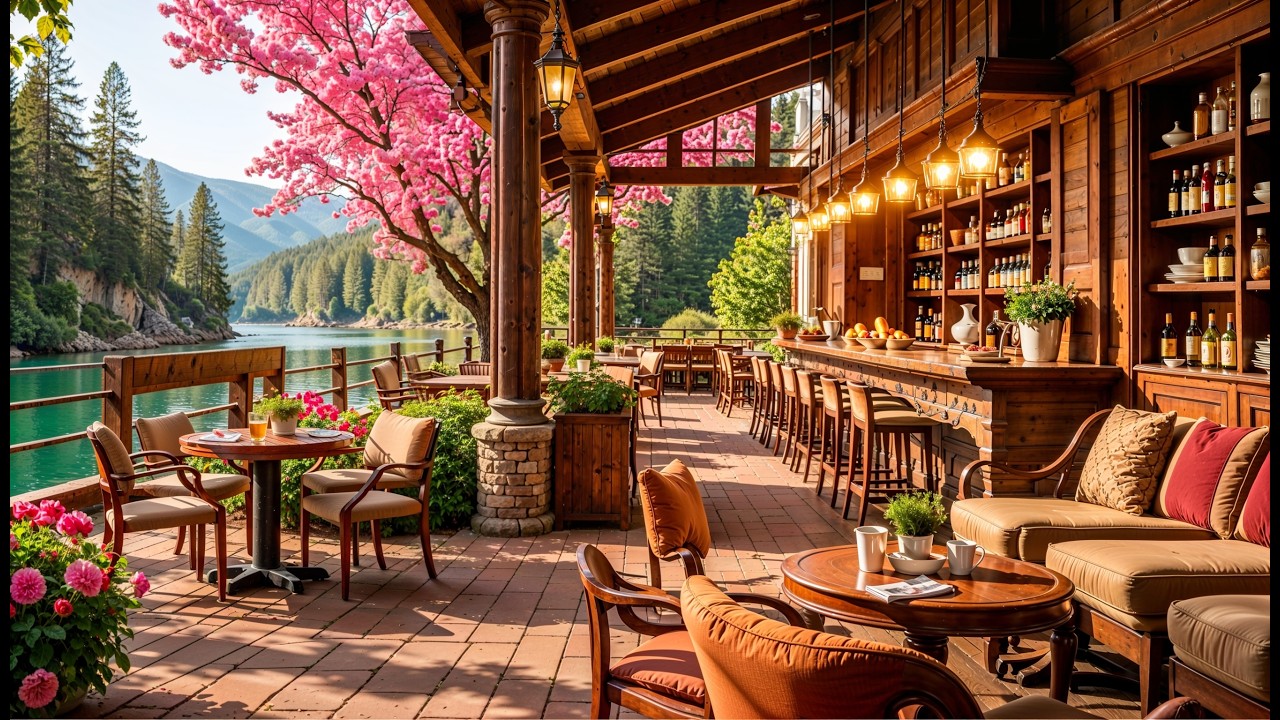 Spring Café Jazz ☀️🌿 | Soft Morning Music for Studying & Working