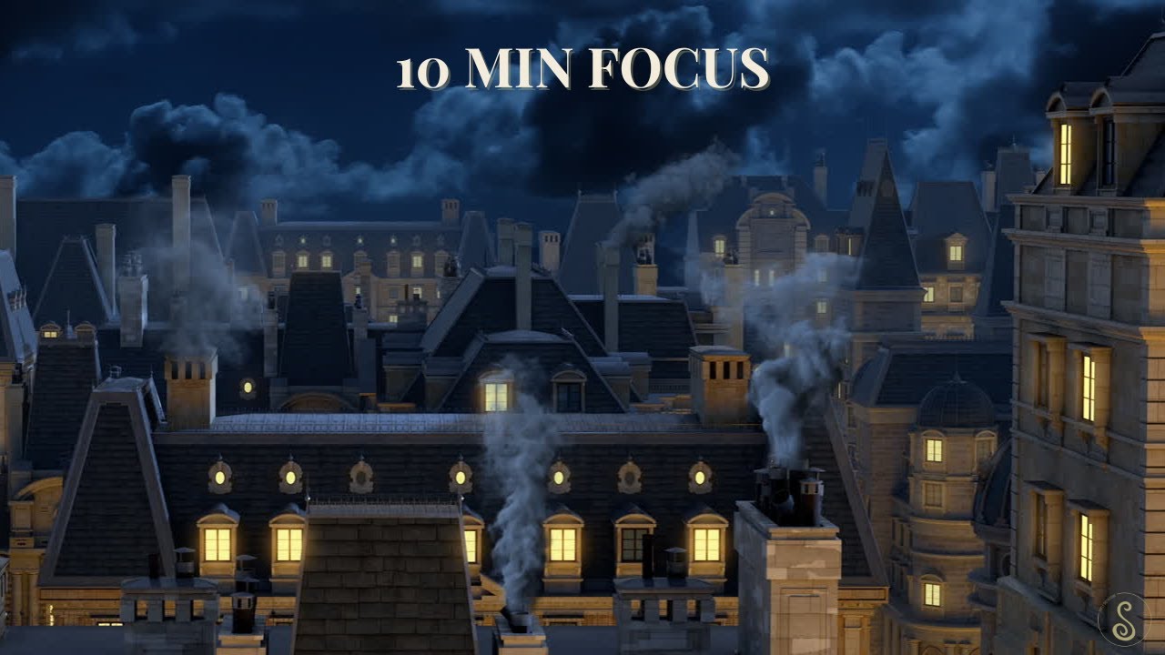 European Rooftops | 10 Minute Focus Timer (Soft Music)