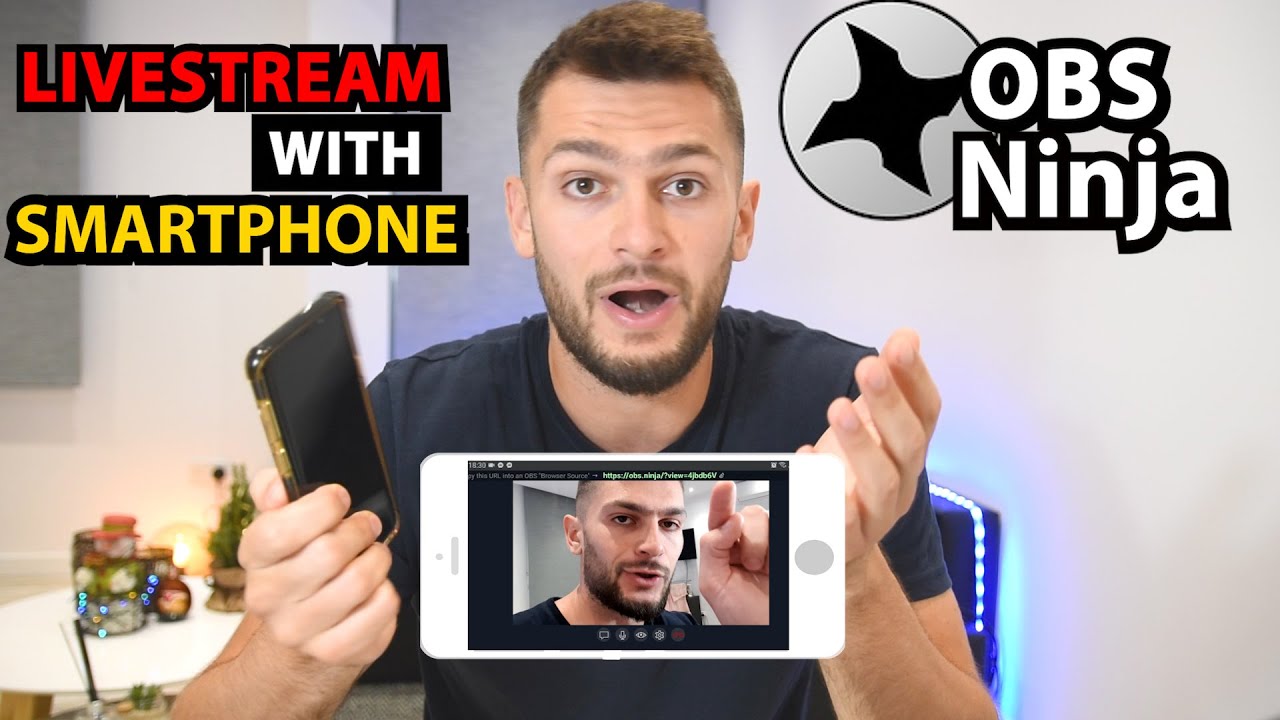 OBS Ninja Livestream from your Smartphone on OBS for FREE