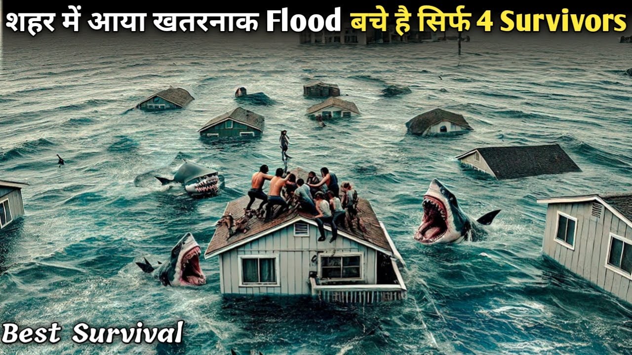 After TSUNAMI, Survivors Get Stuck On ROOFTOPS Of House & Try To Survive | Movie Explained
