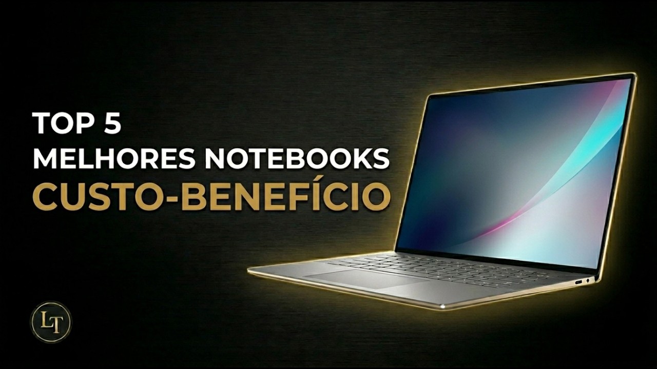 TOP 5 MELHORES NOTEBOOKS para ESTUDAR e TRABALHAR em 2026! (16GB de RAM é o Mínimo!)