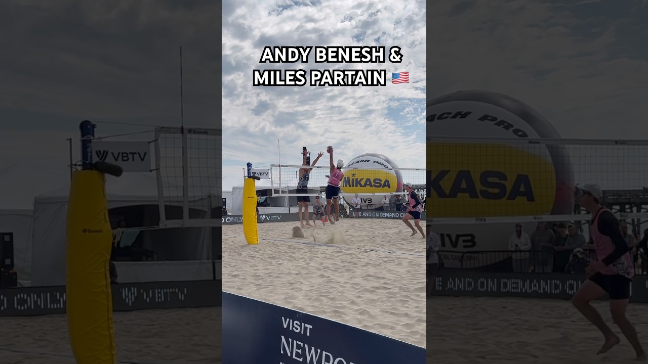 USA OLYMPIANS ANDY BENESH AND MILES PARTAIN WITH A GREAT PLAY!