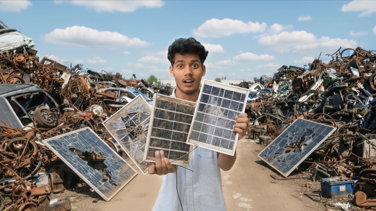 Сегодня среди мусора я нашел много солнечных панелей.