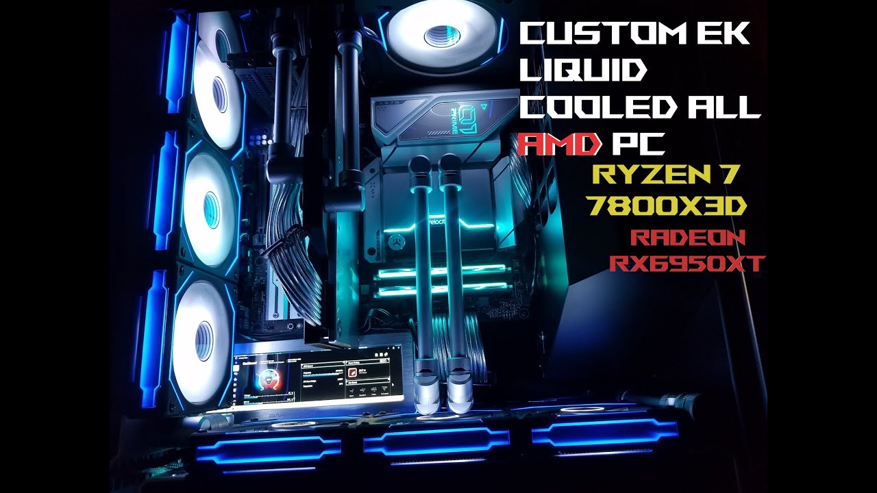 Project Cylon- Custom EK Liquid Cooled All AMD 7800X3D PC