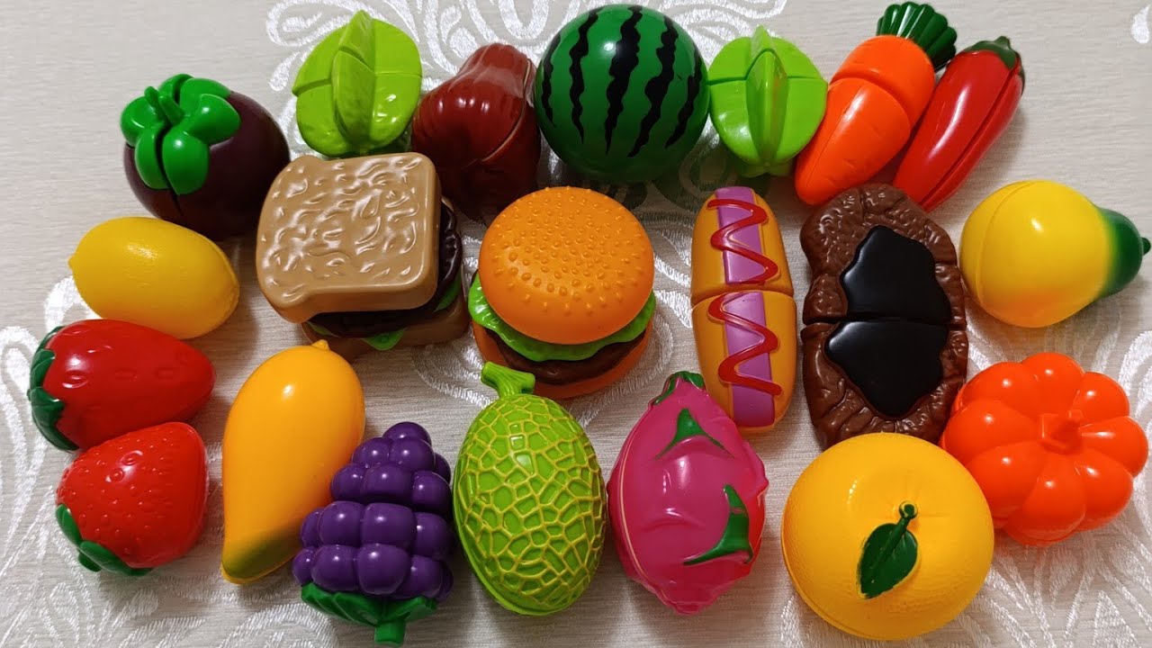 Oddly Satisfying ASMR: Cutting Plastic Fruits and Vegetables #asmr #fruits #amazing 