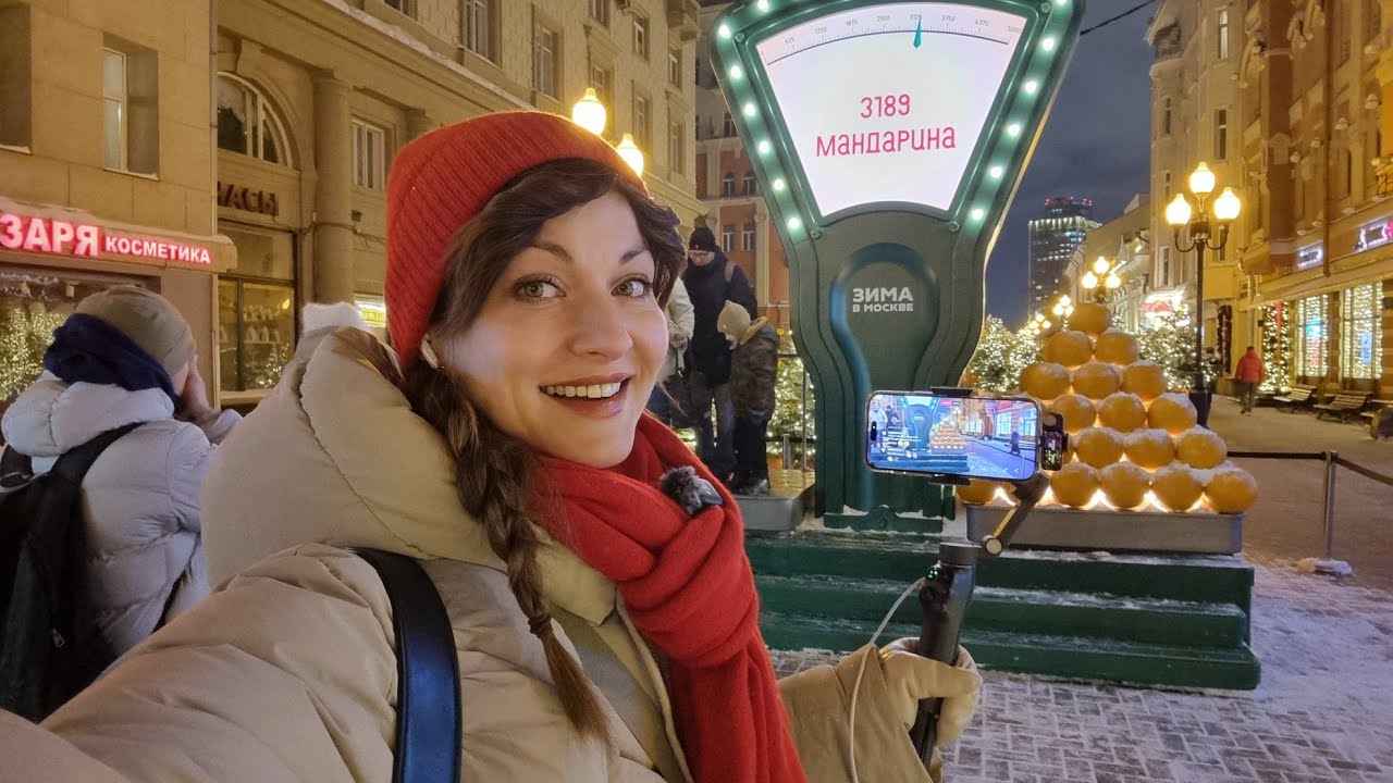 LIVE! Moscow Winter ☃️❄️ Walk in a city.  Extremely cold  🥶