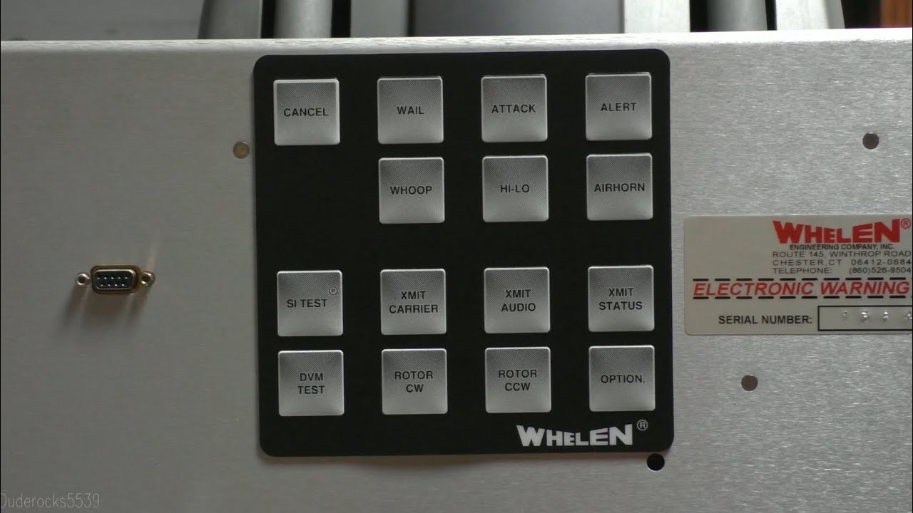 (From SONGS) Whelen ESC-2020 Type III Siren Controller | All Signals | 450/435 Hz